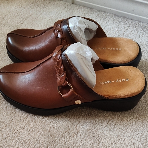 Easy Spirit Brown Leather Mules - Picture 5 of 5